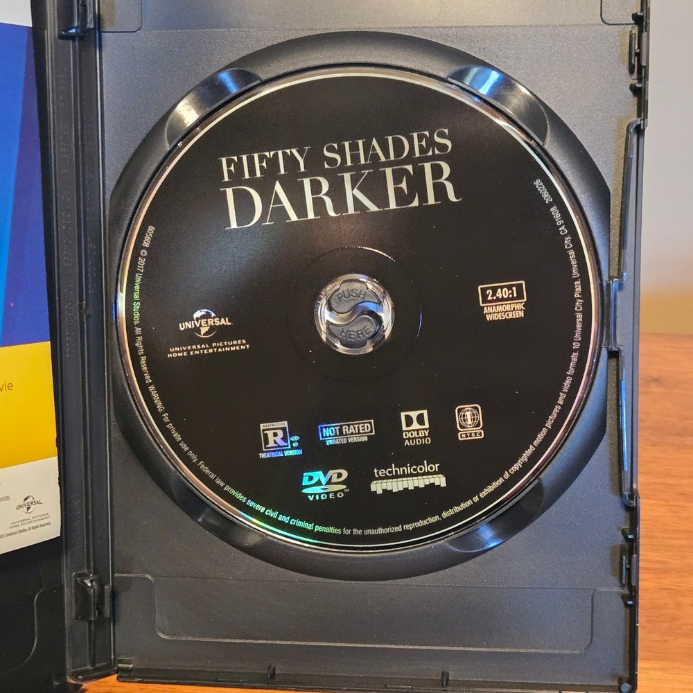 Fifty Shades Darker DVD Unrated Edition Jamie Dornan Dakota Johnson Romanc - Picture 3 of 3